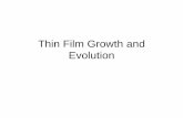 Thin Film Growth and Evolution - Wake Forest University