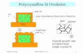 Polycrystalline Si Oxidation