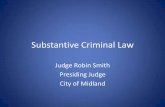 Substantive Criminal Law - TMCEC