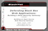 Defending Black Box Web Applications - Black Hat Briefings