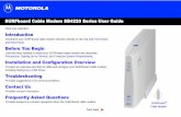 SURFboard Cable Modem SB4220 Series User Guide Introduction Before You Begin Installation