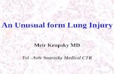 An Unusual form Lung Injury