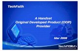 TechFaith A Handset Original Developed Product (ODP) Provider