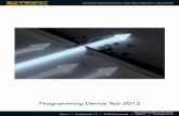 Programming Device Test 2012 - Batronix