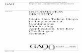 GAO-11-149 Information Security: State Has Taken Steps to