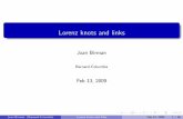 Lorenz knots and links - Columbia University