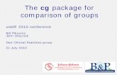 The cg package for comparison of groups