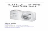 Kodak EasyShare C743/C703 zoom digital camera
