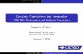 Calculus: Applications and Integration - University of California