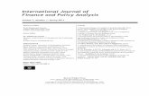 International Journal of Finance and Policy Analysis