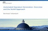 Automated Signature Generation: Overview and the NoAH Approach