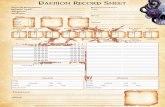Daemon Record Sheet