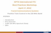 APTA International ITS Best Practices Workshop. April 17, 2012