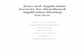 Data and Application Security for Distributed Application Hosting Services
