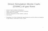 Direct Simulation Monte Carlo (DSMC) of gas flows
