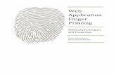 Web Application Finger Printing
