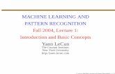 MACHINE LEARNING AND PATTERN RECOGNITION Fall 2004 ...