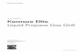 Model: 415.16139110 Kenmore Elite Liquid Propane Gas Grill