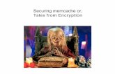 Securing memcache or, Tales from Encryption