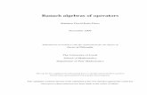 Banach algebras of operators - School of Mathematics - Homepage