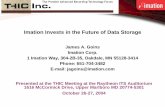 Imation Invest in the Future of Data Storage - THIC