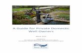 A Guide for Private Domestic Well Owners - California