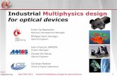 Industrial Multiphysics design for optical devices
