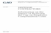 GAO-13-566, DEFENSE CONTRACTORS: Information on the Impact of
