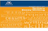 AcAdemic skills unit Tertiary Essay Writing - Home - Student Services