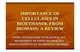 IMPORTANCE OF CELLULASES IN BIOETHANOL FROM BIOMASS: A REVIEW