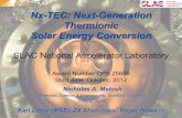 Nx-TEC: Next-Generation Thermionic Solar Energy Conversion