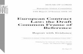 European Contract Law: the Draft Common Frame of Reference