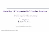 Modeling of Integrated RF Passive Devices - Integrand Software