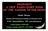 PROPOSING A NEW RADIO -QUIET ZONE ON THE FARSIDE OF THE MOON