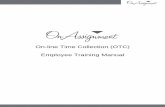 On-line Time Collection (OTC) Employee Training Manual