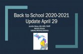 Back to School 2020-2021 Update January 14