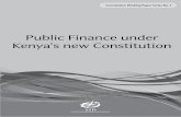 Public Finance under Kenyaâ€™s new Constitution