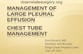 Management of Large Pleural Effusion/Chest tube Management