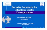 Security Standards for Maritime Public Transportation