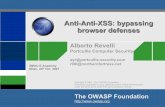 Anti-Anti-XSS: bypassing browser defenses