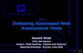 Defeating Automated Web Assessment Tools - Black Hat | Home