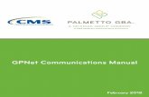 Palmetto GBA GPNet Communications Manual