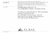GAO-09-604 Emergency Communications: Vulnerabilities Remain and