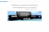 Lithium power battery management system -