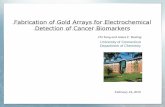 Fabrication of Gold Arrays for Electrochemical Detection of Cancer