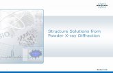 Structure Solutions from Powder X-ray Diffraction