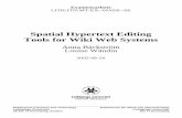 Spatial Hypertext Editing Tools for Wiki Web Systems