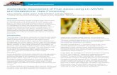 AB SCIEX Authenticity Assessment of Fruit Juices using LC-MS/MS