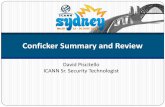 Conficker Summary and Review - ICANN 35 | 21-26 Jun 2009 | Sydney