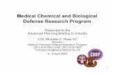 Medical Chemical and Biological Defense Research Program